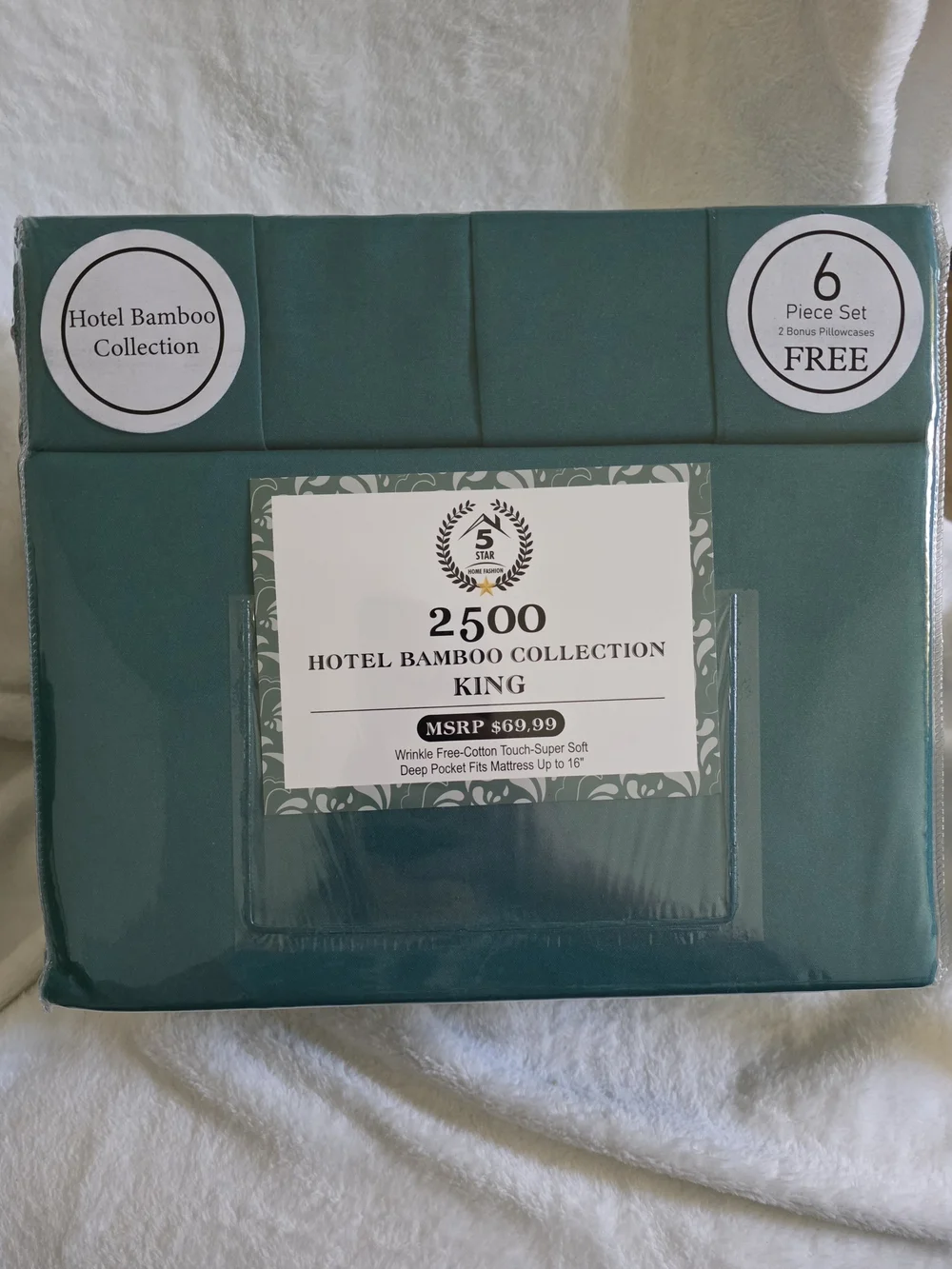 King Sheet Set in Deep Teal
